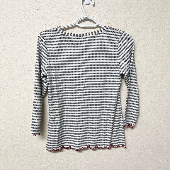 Dolan Anthropologie Striped Long Sleeve Top Simple Classic Size S - Picture 4 of 6